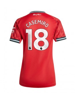 Manchester United Casemiro #18 Replika Hemmakläder Dam 2025-26 Kortärmad